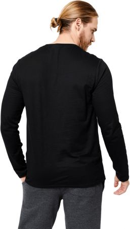 Лонгслів чоловічий для фітнесу Domyos 8644802 M чорний (4293985_Domyos) | Фото 3