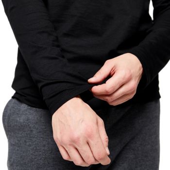 Лонгслів чоловічий для фітнесу Domyos 8644802 M чорний (4293985_Domyos) | Фото 6