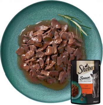 Вологий корм для кішок Sheba яловичина у соусі 85г (4770608264406) | Фото 7