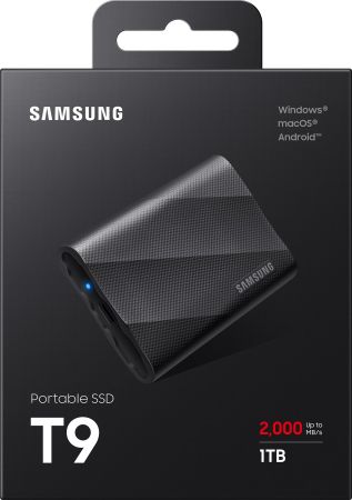 Портативний SSD SAMSUNG 2TB USB 3.2 Gen 2 Type-C T9 Black (MU-PG2T0B/EU) | Фото 10