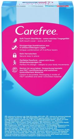 Щоденні гігієнічні прокладки CAREFREE with Cotton extract fresh (8002110312365) | Фото 2