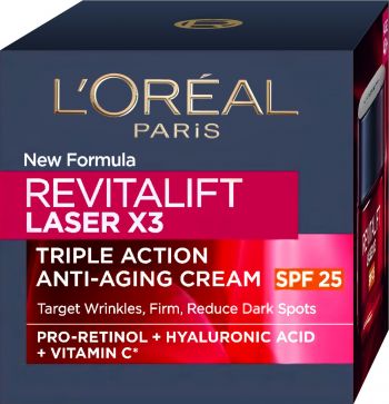 Крем-догляд денний L'Oreal Paris Revitalift Laser Х3 Регенеруючий із SPF-25 50мл (3600523448746) | Фото 7
