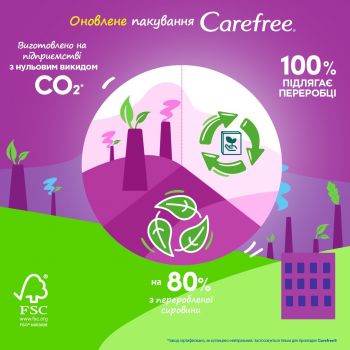 Щоденні гігієнічні прокладки Carefree Plus Large Fresh 36шт (3574661487656) | Фото 4