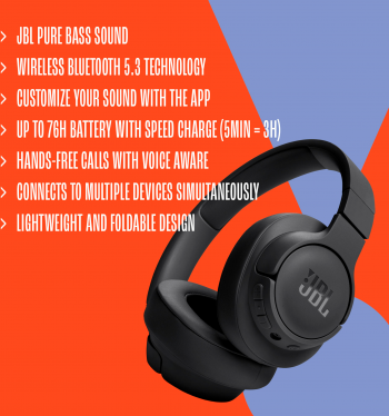 Навушники JBL Tune 720BT Black (JBLT720BTBLK) | Фото 12