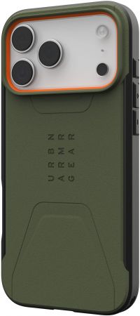 Чохол UAG для iPhone 17 Pro Max Civilian MagSafe Olive/Orange (114546117297) | Фото 12