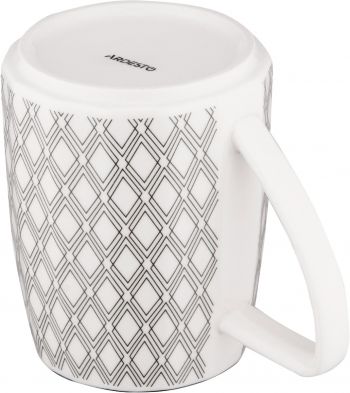 Чашка ARDESTO Lamberto, 360мл, порцеляна, біло-сірий (AR3049) Чашка ARDESTO Lamberto, 360мл, порцеляна, біло-сірий (AR3049) | Фото 2