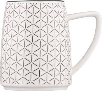 Чашка ARDESTO Lamberto, 360мл, порцеляна, біло-сірий (AR3052) Чашка ARDESTO Lamberto, 360мл, порцеляна, біло-сірий (AR3052) | Фото 4