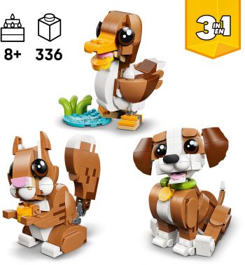 Купить конструктор Конструктор LEGO Creator Чарівні тварини: грайливе щеня (31382) | Фото 2