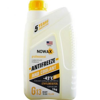 Антифриз Nowax G13 Жовтий 1кг (NX01012) | Фото 1
