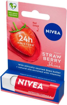 Бальзам для губ NIVEA Полуничне сяйво 4,8г (4006000002095) | Фото 5