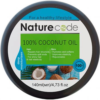 Олія кокосова натуральна для тіла Nature Code без добавок 140мл (4820205302725) | Фото 2