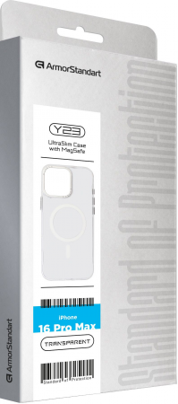 Чохол ArmorStandart Y23 MagSafe для APPLE iPhone 16 Pro Max Transparent (ARM79574) Чохол ArmorStandart Y23 MagSafe для APPLE iPhone 16 Pro Max Transparent (ARM79574) | Фото 2