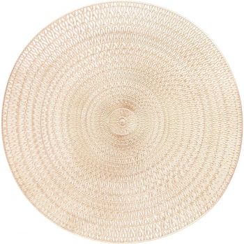 Килимок сервірувальний ARDESTO, 38см, ПВХ, круглий, золотистий (AR3327G) | Фото 1