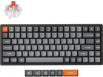 Клавіатура KEYCHRON K2 Max 84Key, Super Banana, WL/BT, Hot-Swap, QMK, EN/UKR, RGB, Black Клавіатура KEYCHRON K2 Max 84Key, Super Banana, WL/BT, Hot-Swap, QMK, EN/UKR, RGB, Black | Фото 2