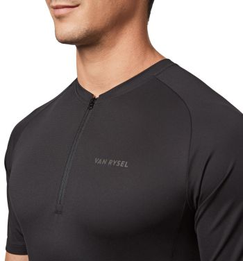 Джерсі чоловіче для шосейного велоспорту Van Rysel Essential з короткими рукавами 8569821 L чорне | Фото 5