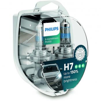Лампа Philips галогенова 12V H7 55W Px26D X-Treme Vision Pro150 (2шт) (PS_12972_XVP_S2) | Фото 1