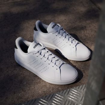 Кеди чоловічі Adidas Advantage 2.0 IF1661 40 2/3 (7 UK) білі/чорні | Фото 4