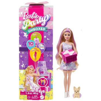 Лялька Barbie Вечірка-сюрприз у лілових тонах (JFG70) | Фото 1