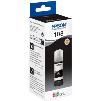 Контейнер з чорнилом EPSON 108 EcoTank L8050/L18050 black (C13T09C14A) | Фото 1