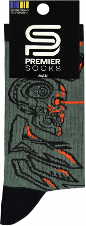 Шкарпетки чоловічі Premier Socks Virtual ballistics 43-45 1 пара хакі (4820203348701) | Фото 4