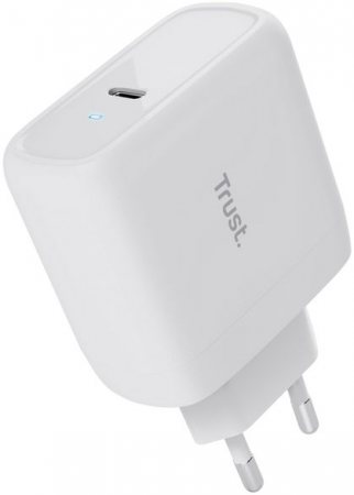 Мережевий зарядний пристрій Trust Maxo 65W USB-C PD White (25139_TRUST) | Фото 5