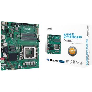 Материнська плата ASUS PRO H610T-CSM (90MB1G60-M0EAYC) Материнська плата ASUS PRO H610T-CSM (90MB1G60-M0EAYC) | Фото 1