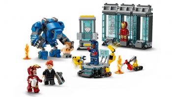 Конструктор LEGO Super Heroes Marvel Лабораторія Залізної Людини: зал обладунків (76315) | Фото 11