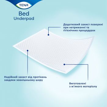 Пелюшки сечопоглинальні TENA Bed Plus 60x90 см 5 шт (7322540801934) Пелюшки сечопоглинальні TENA Bed Plus 60x90 см 5 шт (7322540801934) | Фото 4