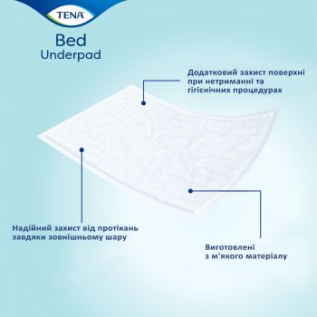 Пелюшки сечопоглинальні TENA Bed Normal 60х60 см 30 шт (7322540525427) Пелюшки сечопоглинальні TENA Bed Normal 60х60 см 30 шт (7322540525427) | Фото 6