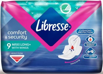 Прокладки гігієнічні LIBRESSE Maxi Long 9 шт. (7322540591927) Прокладки гігієнічні LIBRESSE Maxi Long 9 шт. (7322540591927) | Фото 2