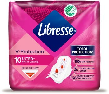 Прокладки гігієнічні LIBRESSE Ultra Normal, 10 шт. (7310790088731) Прокладки гігієнічні LIBRESSE Ultra Normal, 10 шт. (7310790088731) | Фото 2
