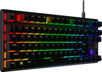 Ігрова клавіатура HyperX Alloy Origins Core PBT Red USB RGB EN/UA, Black (639N7AA) Ігрова клавіатура HyperX Alloy Origins Core PBT Red USB RGB EN/UA, Black (639N7AA) | Фото 3