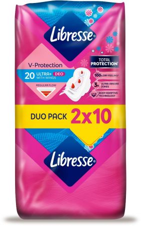 Прокладки гігієнічні LIBRESSE Ultra Normal soft deo 20 шт. (7322540356847) | Фото 2
