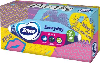 Серветки косметичні ZEWA Everyday 100 шт. (7322540043464) | Фото 3