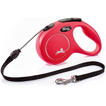 Повідець-рулетка Flexi New Classic М до 20 кг 5 м червоний (4000498022603) | Фото 1