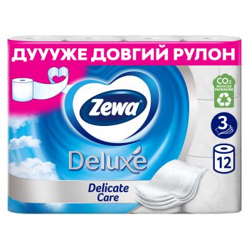 Папір туалетний ZEWA Deluxe (білий) 12 шт (7322540989779) Папір туалетний ZEWA Deluxe (білий) 12 шт (7322540989779) | Фото 2