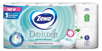 Папір туалетний ZEWA Deluxe Жасмин (білий) 8 шт (7322541171753) | Фото 2