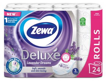 Туалетний папір ZEWA Deluxe Лаванда біла 24 шт (7322541184944) Купить бумагу туалетную Туалетний папір ZEWA Deluxe Лаванда біла 24 шт (7322541184944) | Фото 2