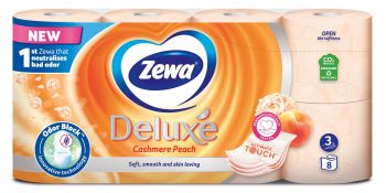 Туалетний папір ZEWA Deluxe Персик 8 шт (7322541171791) Купить бумагу туалетную Туалетний папір ZEWA Deluxe Персик 8 шт (7322541171791) | Фото 2