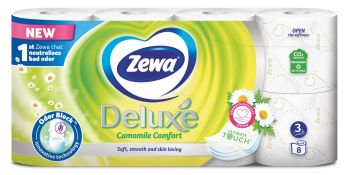 Папір туалетний ZEWA Deluxe Ромашка (білий) 8 шт (7322541171708) | Фото 2