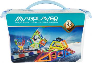 Купить конструктор Конструктор Magplayer магнітний набір 88 ел. MPT-88 | Фото 3