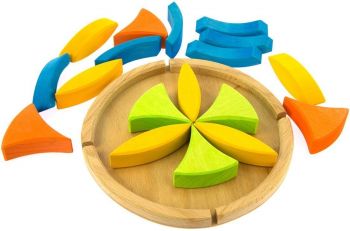 Купить конструктор Конструктор дерев'яний Nic Квітка (NIC523062) | Фото 3