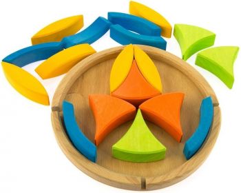 Купить конструктор Конструктор дерев'яний Nic Квітка (NIC523062) | Фото 4