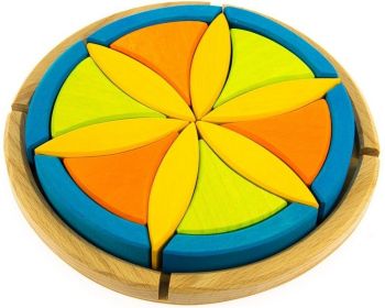 Купить конструктор Конструктор дерев'яний Nic Квітка (NIC523062) | Фото 5