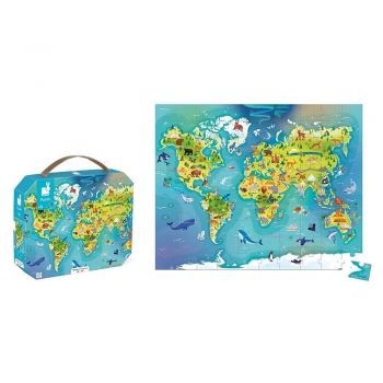 Пазл JANOD Карта світу 100 ел (J02607) | Фото 1