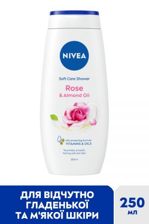 Гель для душу Nivea Крем і Троянда 250мл Гель для душу Nivea Крем і Троянда 250мл | Фото 2