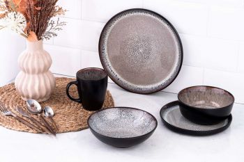 Тарілка супова ARDESTO Bolzano, 630мл, 18см, черно-коричневий (AR2918BB) | Фото 5