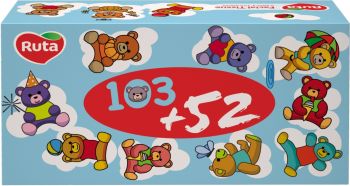 Серветки косметичні Ruta Kids 2 шари 155 л. (4820023748422) | Фото 2