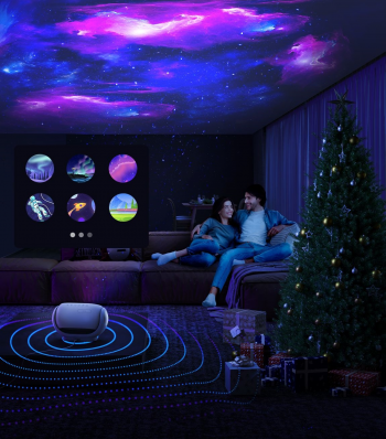 Зоряний проєктор Govee H6092 Galaxy Star Projector, RGB, WI-FI/Bluetooth, Білий (H6092301) Зоряний проєктор Govee H6092 Galaxy Star Projector, RGB, WI-FI/Bluetooth, Білий (H6092301) | Фото 7