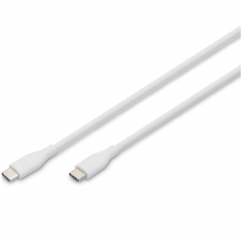 Кабель Digitus Type-C - Type-C Data/Charge, USB 2.0, 60W, 1м, White (AK-300341-010-W) | Фото 1